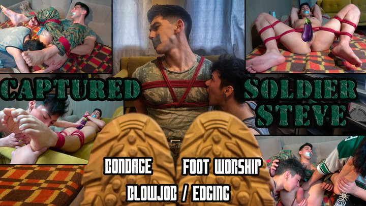 Str8CrushFeet – Captured Steve – Sexy Hunk Straight Soldier end being the BBC ( Bondage Birthday Cake) of my femboy asian foot fetish friend